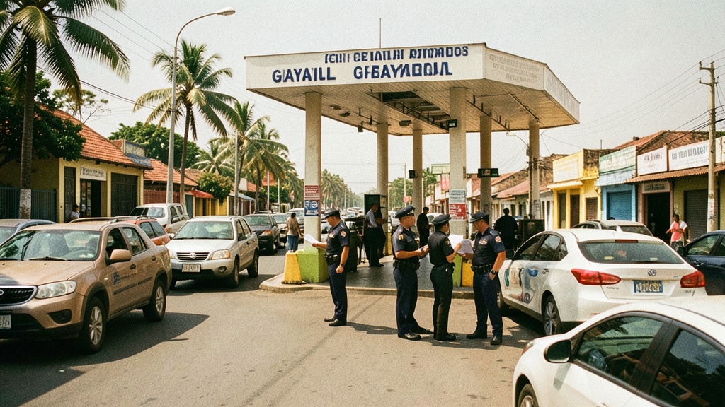 Operativo de seguridad en peaje de Chongón controla aforo y salvoconductos