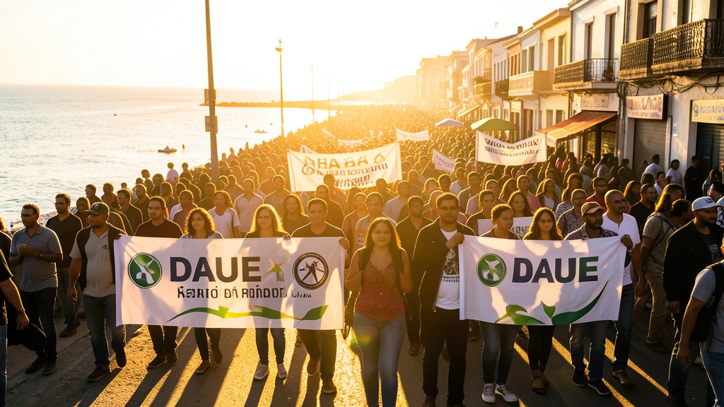 La Aurora celebró sus 17 años con desfile cívico y reclamo por salud