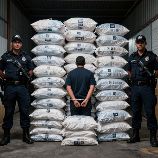 Policía desarticula red de narcotráfico en Guayaquil con 200 kg de cocaína