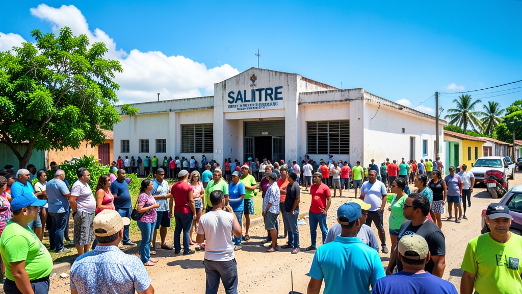 Manifestantes en Salitre exigen al CNE definir quién es el alcalde electo