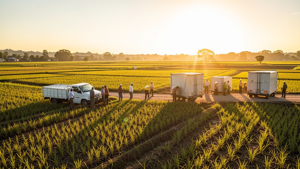 Gobierno entrega 206 bombas y unidades móviles a agricultores de Daule para mejorar producción