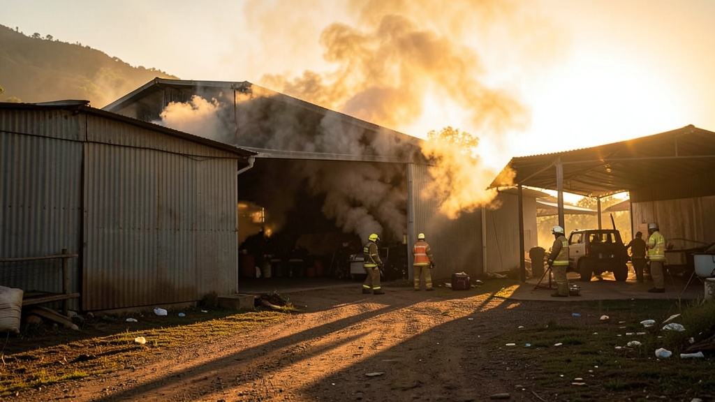 Incendio en bodega de electrodomésticos en Km 11 de vía a Daule moviliza a bomberos