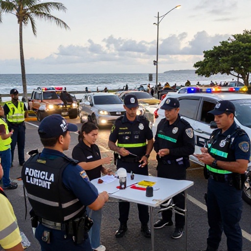 Operativo de alcohotest en Guayaquil: 16 conductores detenidos y vehículos retenidos