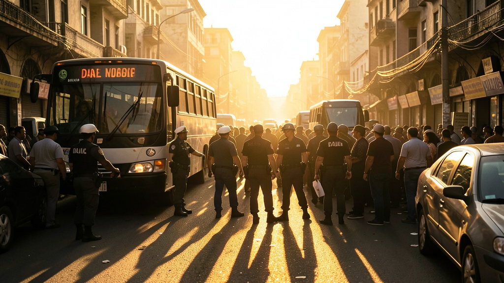 Retienen bus en Daule por aglomeración; operativos COE y CTE fiscalizan transporte