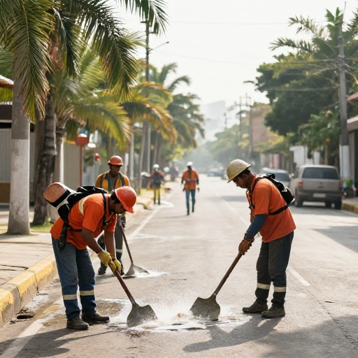 Hidrolavado intensivo refuerza la limpieza y recuperación del centro de Guayaquil