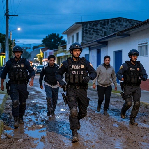 Operativo policial en La Garzota: captura de cuatro sospechosos tras persecución registrada en video