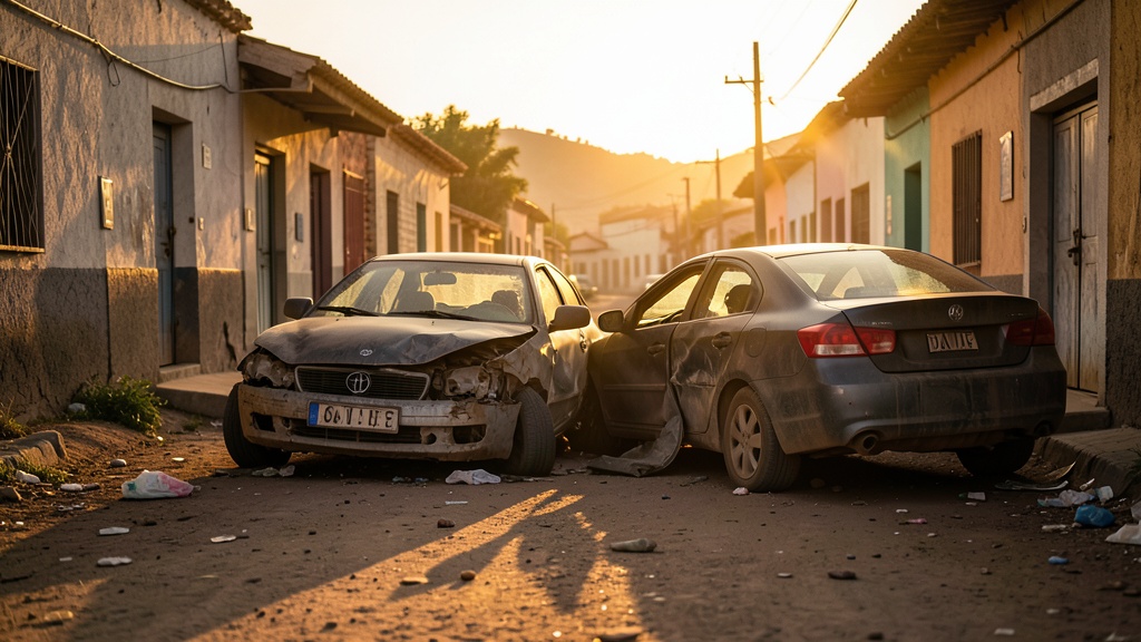 Choque en La Yolita, Daule: conductor impactó auto estacionado y dejó varios heridos