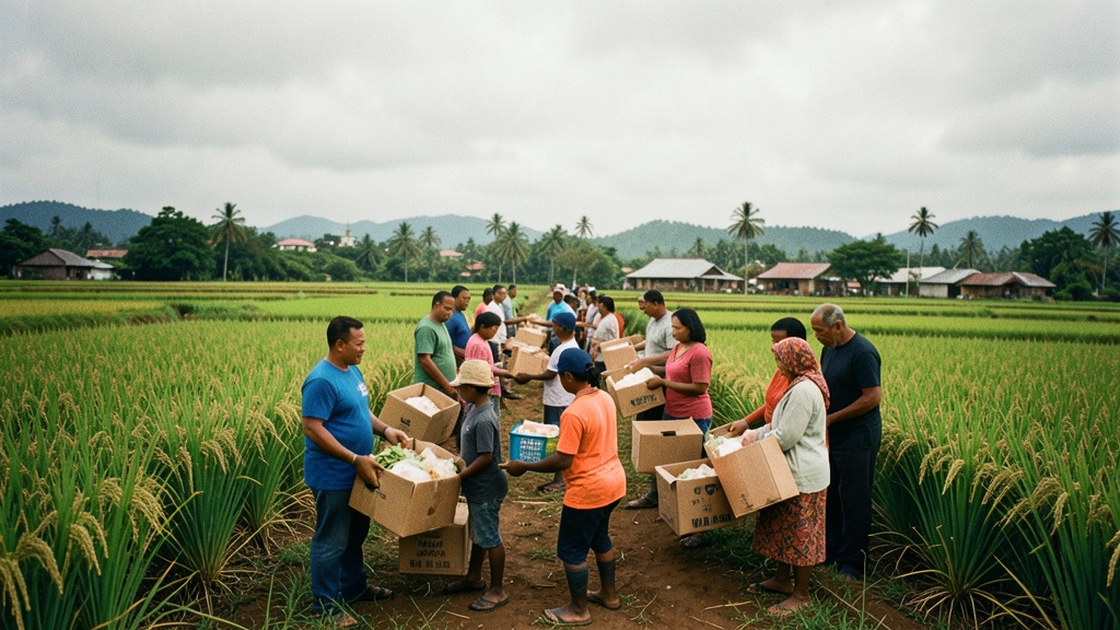 Gobernación del Guayas entrega kits de alimentos en Milagro y Juján por lluvias
