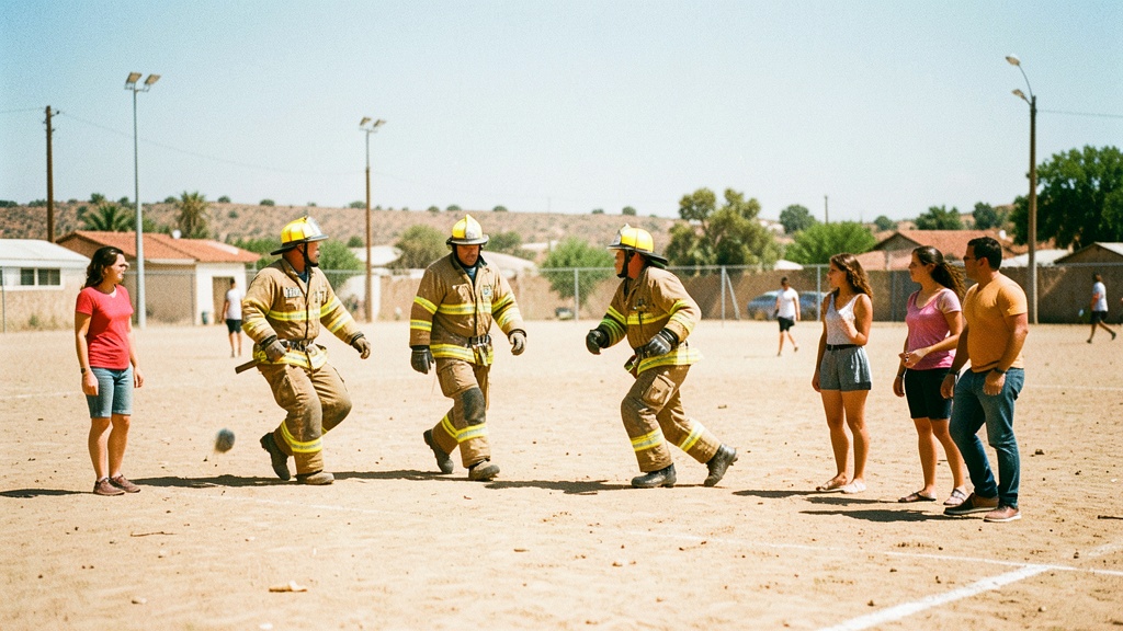 Bomberos de Playas compiten en cancha por hermandad y amistad