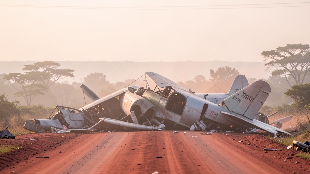 El Triunfo: Vía E-47 By Pass cerrada por caída de avioneta en redondel