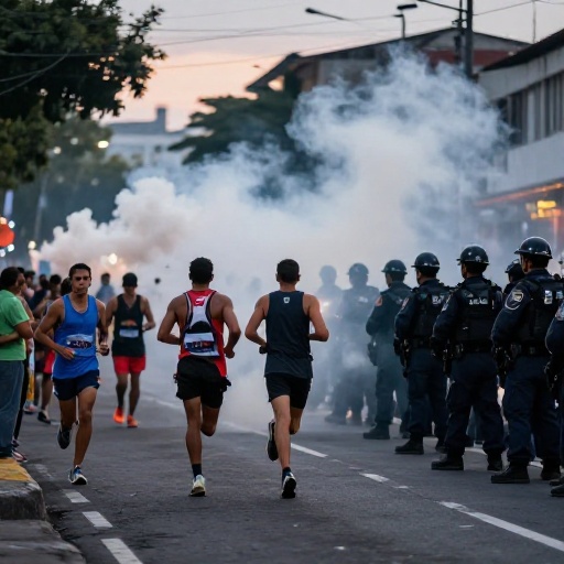 Deportistas recorren Samborondón exigiendo seguridad para el ejercicio físico