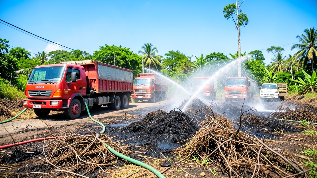 Bomberos controlan gran incendio por quema de maleza en Samborondón