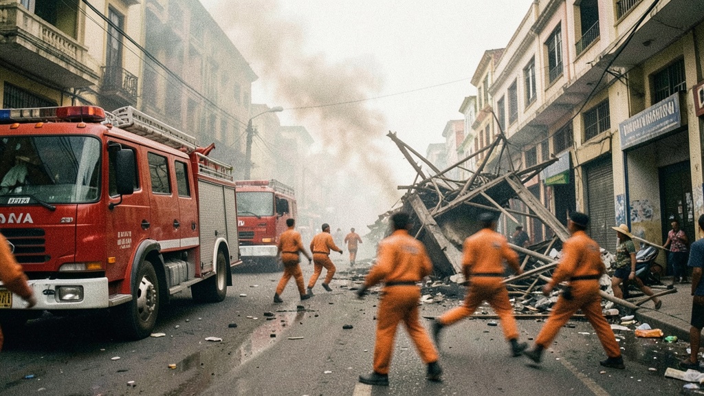 Simulacro de sismo en Guayaquil: Bomberos rescatan a dos víctimas con 30 uniformados