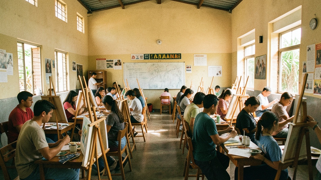 1.300 guayaquileños aprenden arte en ZUMAR para fortalecer su desarrollo personal