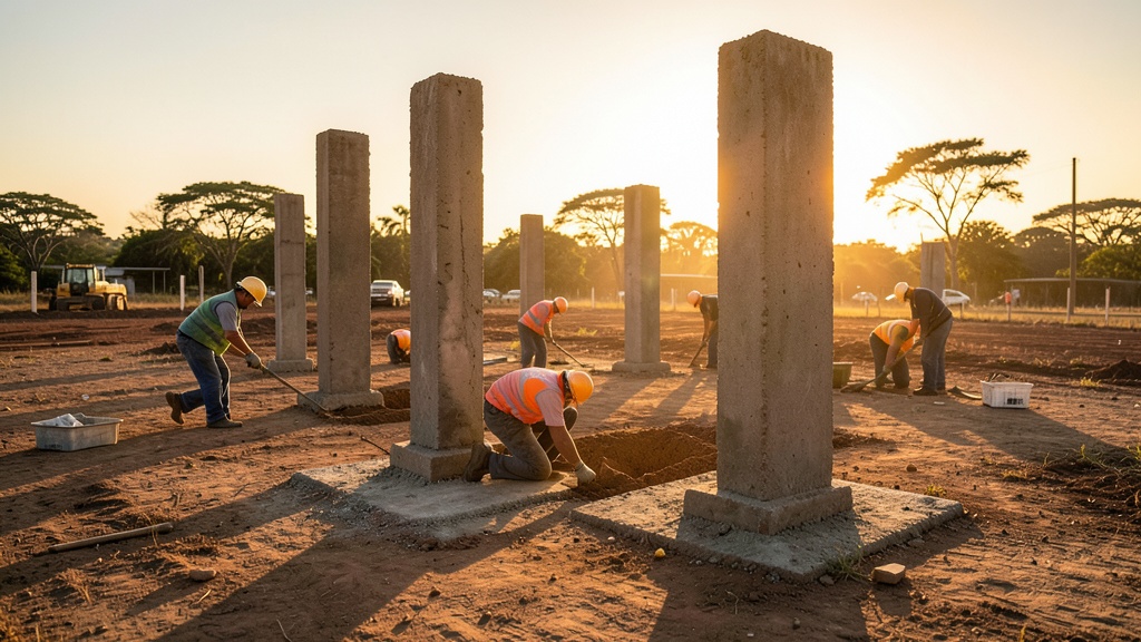 Obras de modernización en la Rosa Olga Villacrés Lozano de Daule