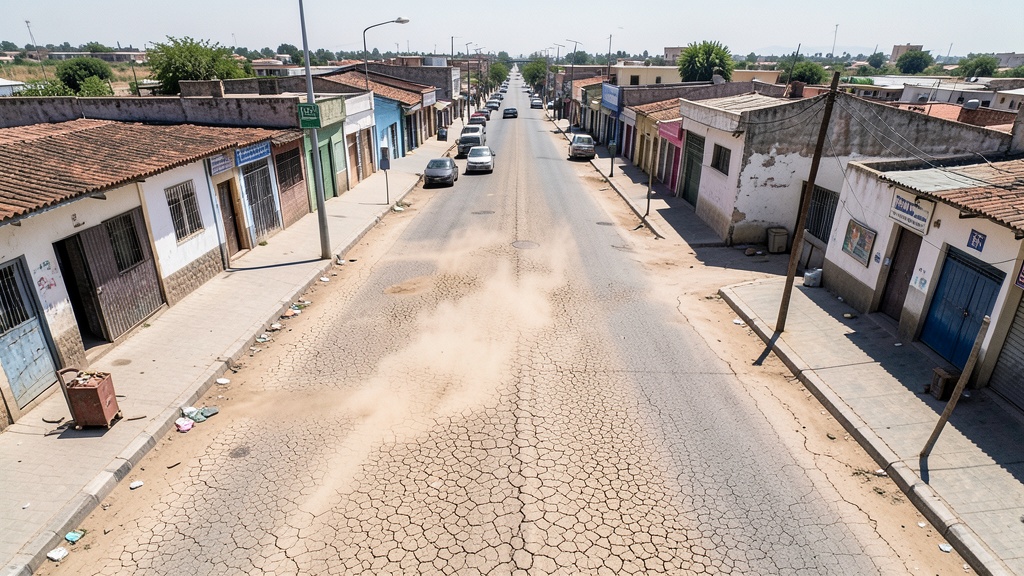 Plantón por falta de agua: duraneños reclaman pago por servicio inexistente
