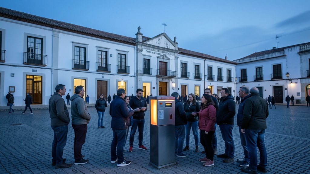 Alumnos y transeúntes aprendieron a usar alarmas comunitarias en Coronel Marcelino Maridueña