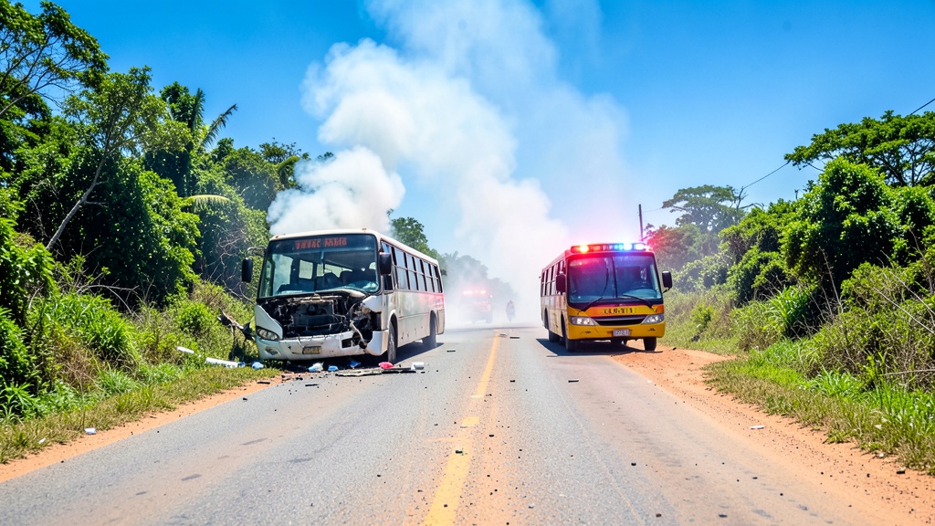 Choque entre dos buses en Daule-Salitre deja 10 heridos