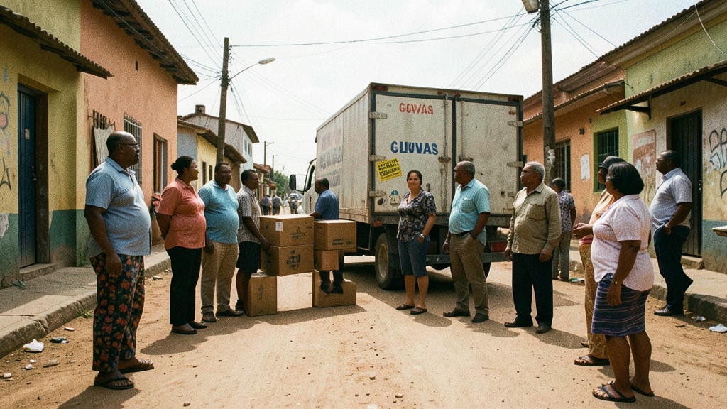 Gobierno entrega 160 kits humanitarios en Santa Lucía por las lluvias