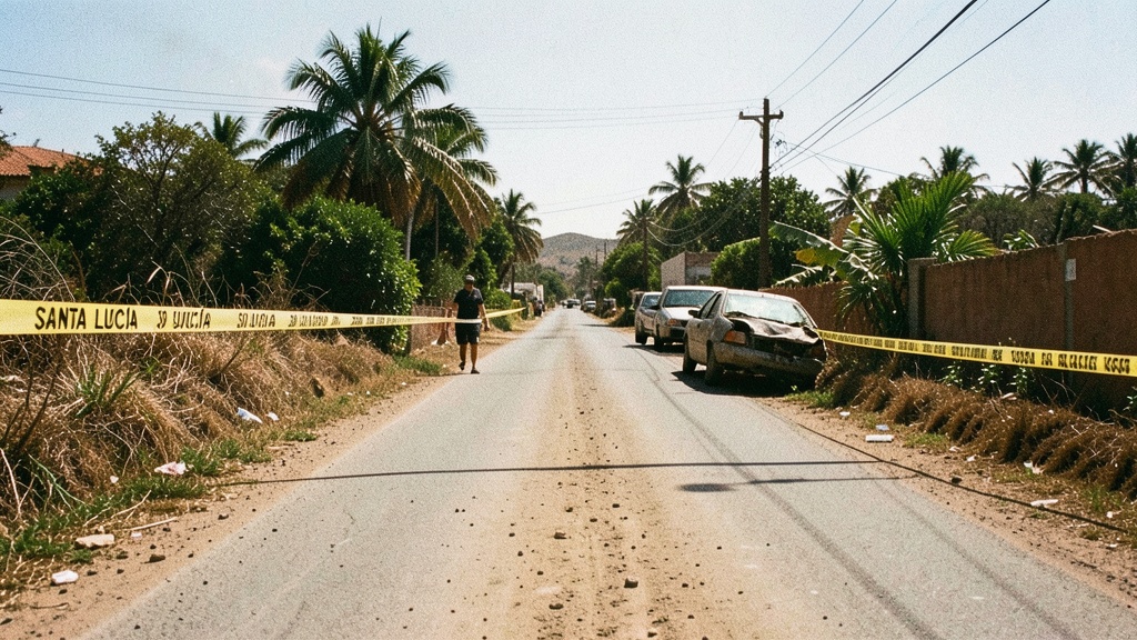 Tres hombres fueron asesinados en Santa Lucía tras ser interceptados por atacantes armados