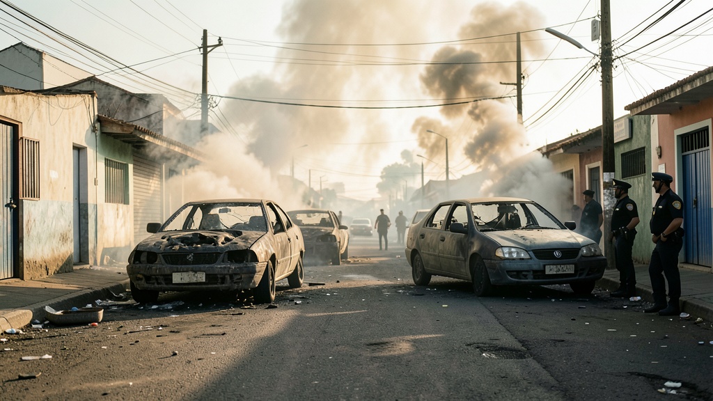 Incendian dos vehículos en Naranjal; investigan vínculos con conflictos políticos
