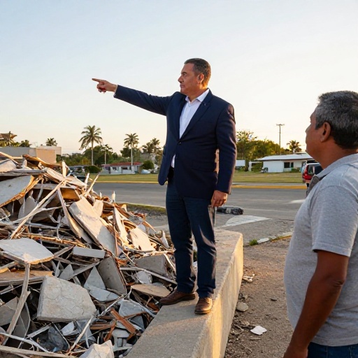 Municipalidad notifica a responsable por retiro irregular de escombros en Los Ceibos