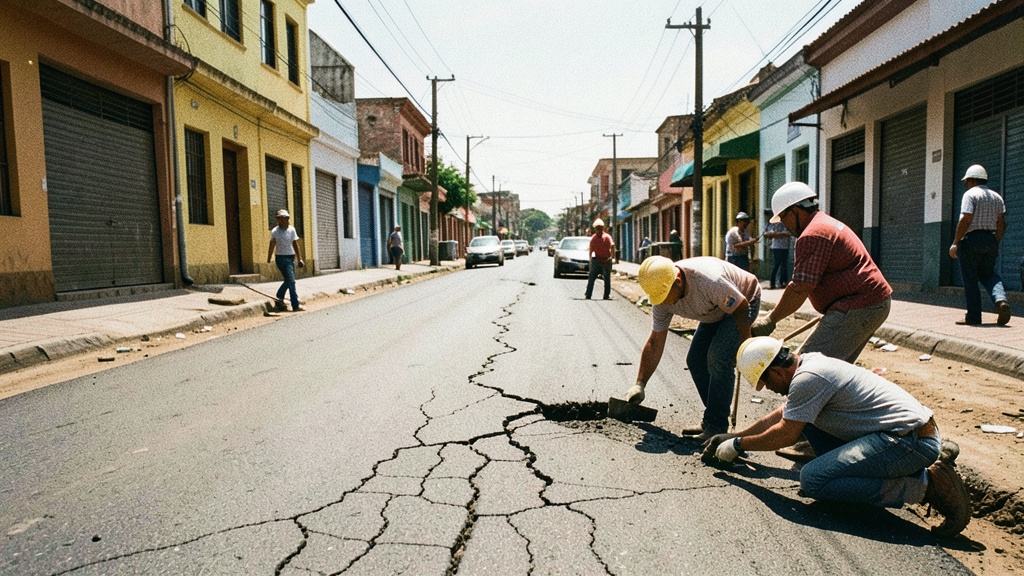24 frentes de obra reparan calles en Guayaquil esta semana