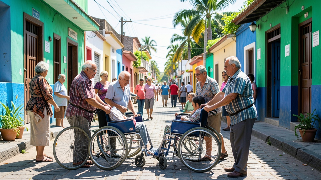 Durán entrega sillas de ruedas y bastones a personas con movilidad reducida