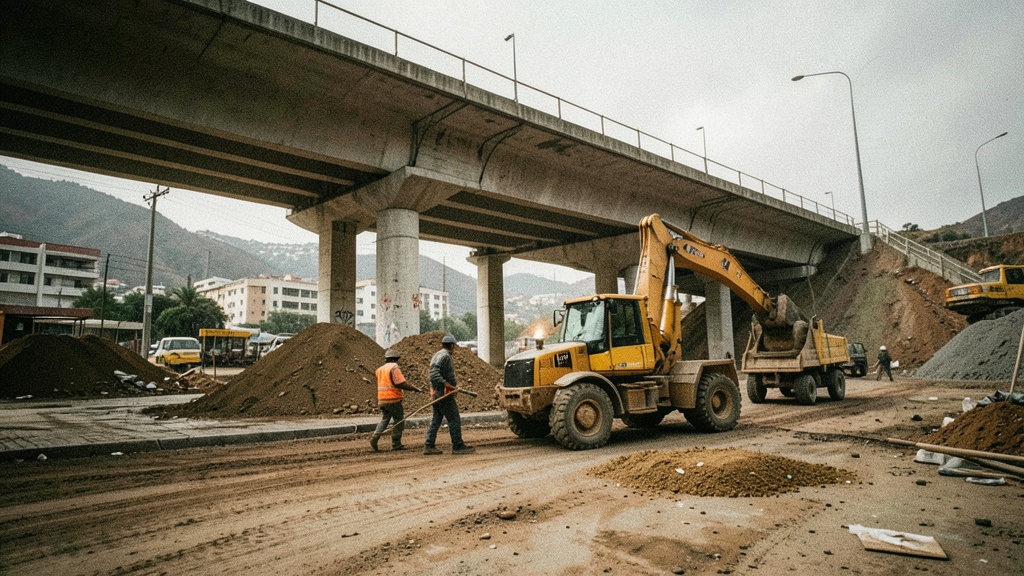 Avanza al 75% el primer paso elevado en Isidro Ayora y Las Américas