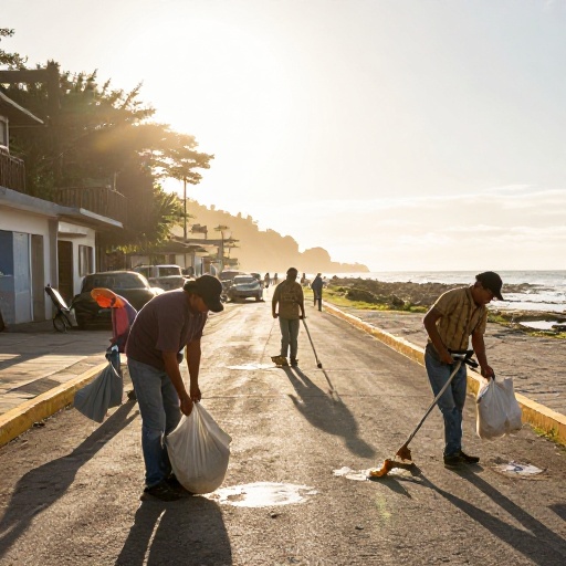 Prefectura del Guayas convoca minga de limpieza en Puerto Engabao este sábado