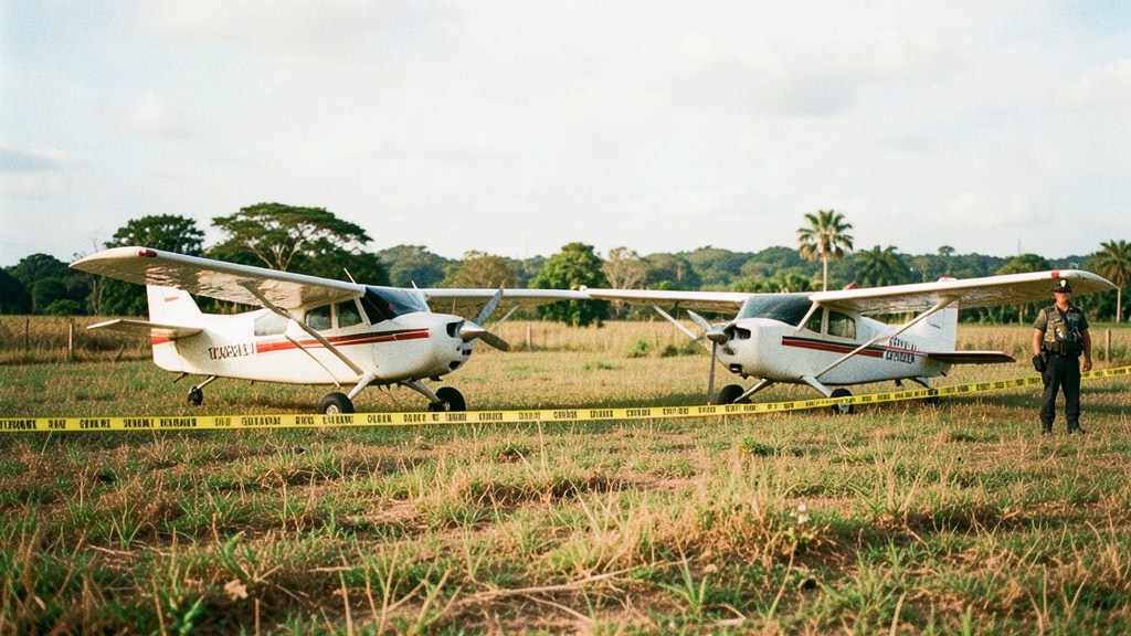 Policía incauta dos avionetas en Milagro tras hallar carga de droga líquida
