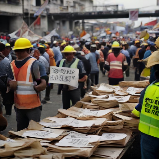 Comerciantes de Daule protestan por cierre comercial tras obra del puente Gonzalo Icaza