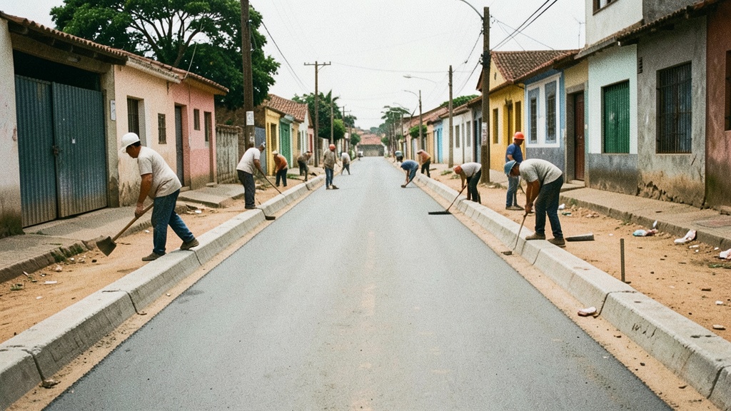 Calle Chambers vuelve a transitar con nueva calzada de hormigón
