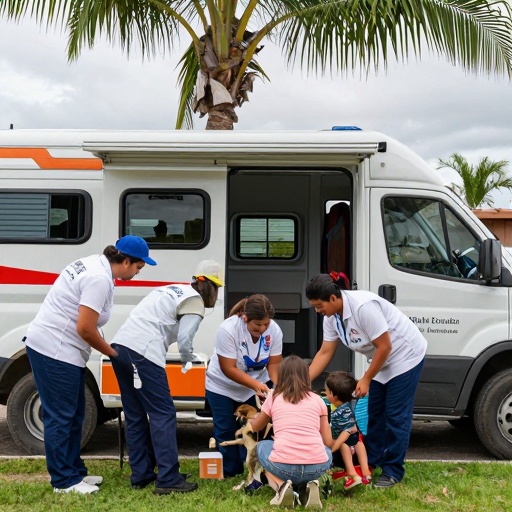 Clínicas móviles de Daule fortalecen salud comunitaria y tenencia responsable