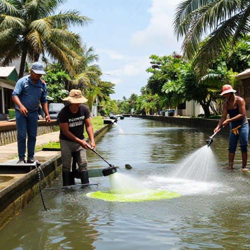 Alcaldía de Guayaquil despeja canal 36B para mitigar riesgos ante lluvias