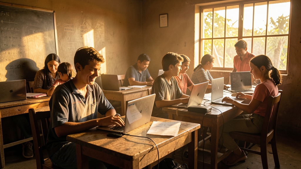 Docente voluntaria en La Aurora imparte clases online a 40 estudiantes de Daule
