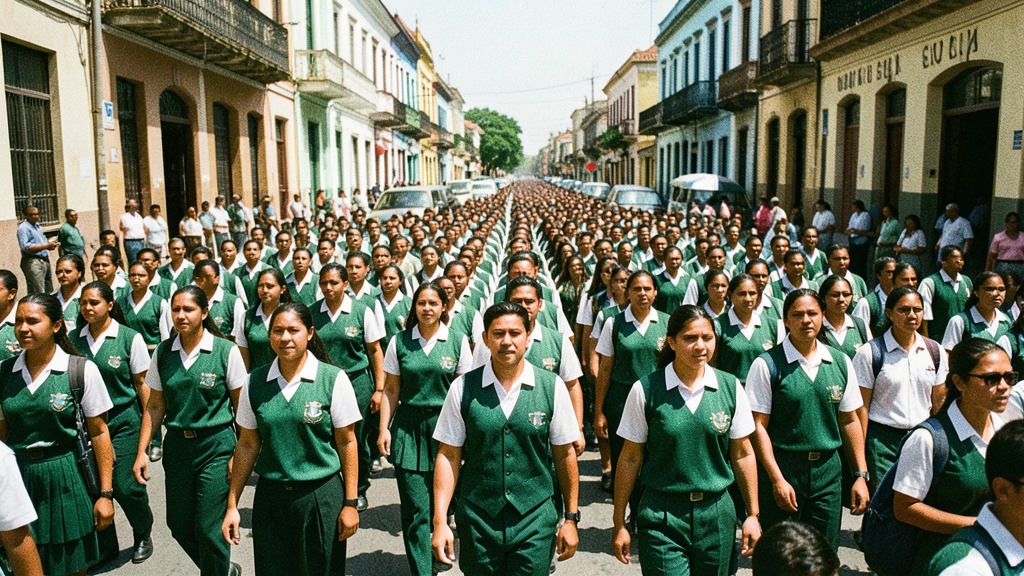 Más de 7.000 estudiantes celebraron el 206º aniversario de Guayaquil en el centro