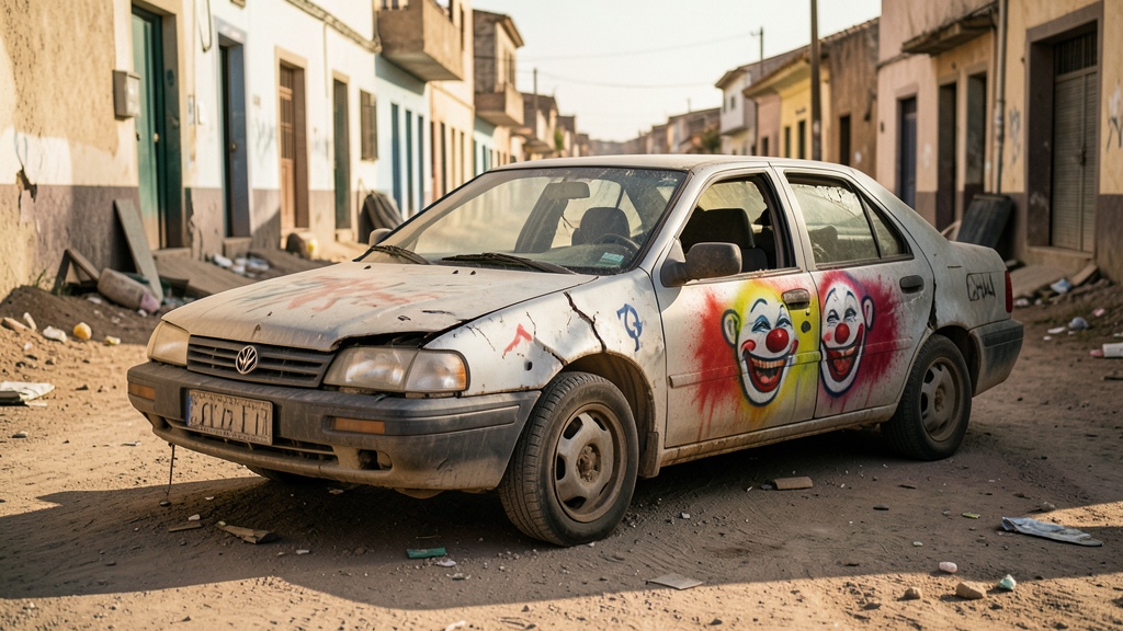 Balacera en Durán deja tres heridos y un vehículo con dibujo de payaso como clave