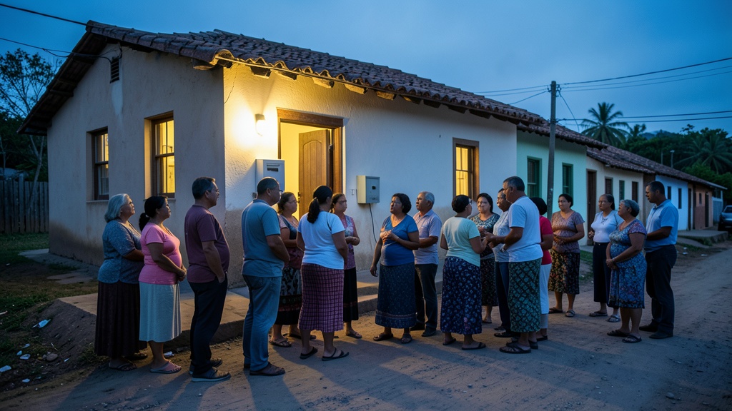 150 familias rurales de Colimes reciben luz eléctrica por primera vez
