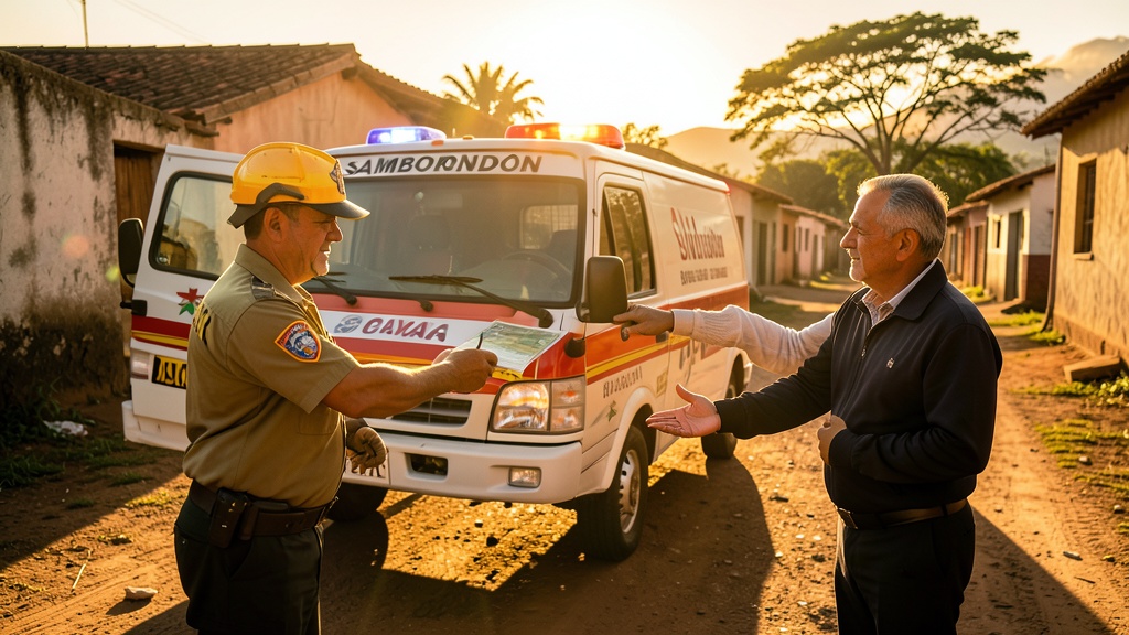 Bomberos de Samborondón entregan ambulancias a Colta y Guamote