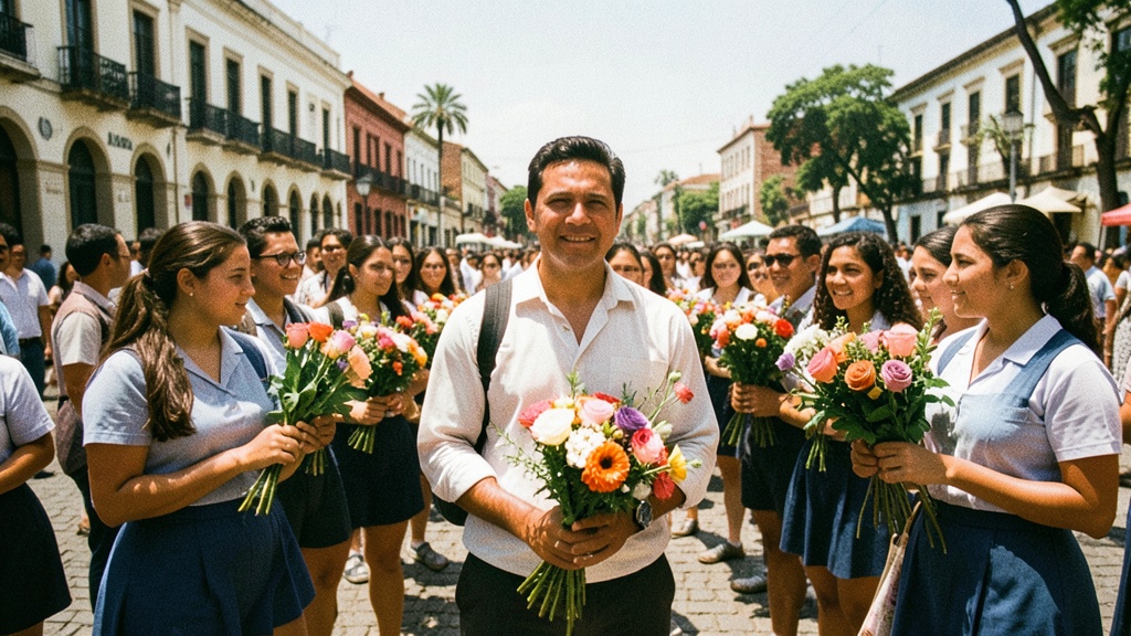 Estudiantes guayaquileños rindieron homenaje a Julio Jaramillo en 'Voces a Guayaquil'