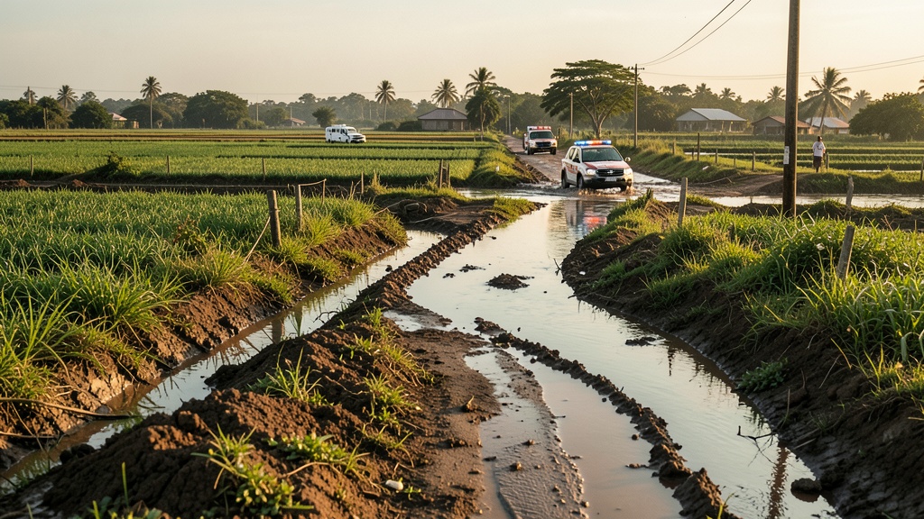Cierre total en Babahoyo-Jujan por inundaciones; ECU911 da rutas alternas