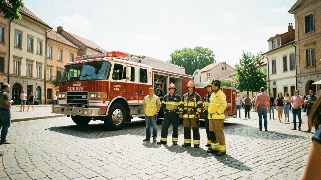 Banda de Bomberos de Naranjito rindió homenaje al cantón por su 54 aniversario