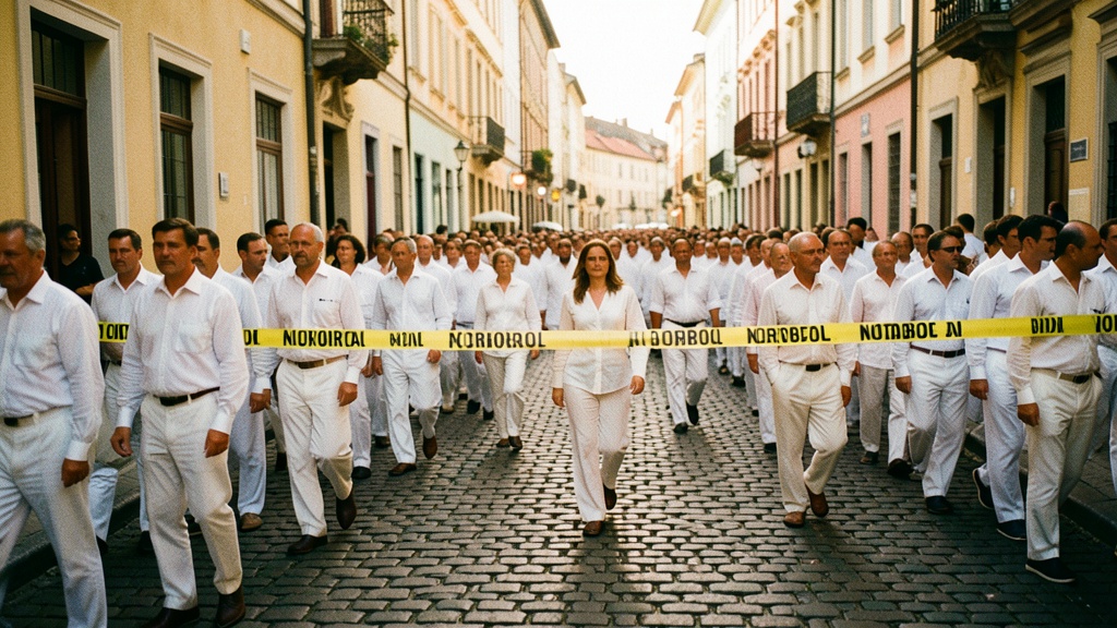 Multitudinaria procesión del Viernes Santo recorrió Nobol con seguridad policial