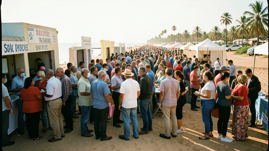 Sin control de ventas ni distanciamiento en recintos electorales de Playas