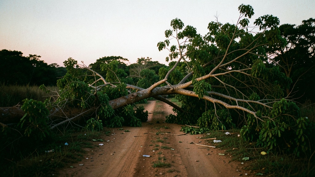 Caída de un árbol cierra la vía Cuenca-Molleturo en el km 74