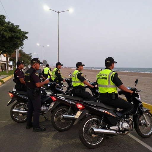 Operativo nocturno en Guayaquil retiene motos por infracciones y aplica multas
