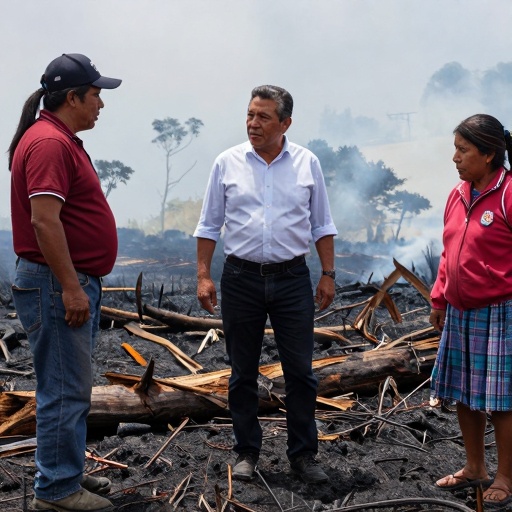 Ministra Morillo visita Cotacachi-Cayapas ante reclamos por incendio forestal