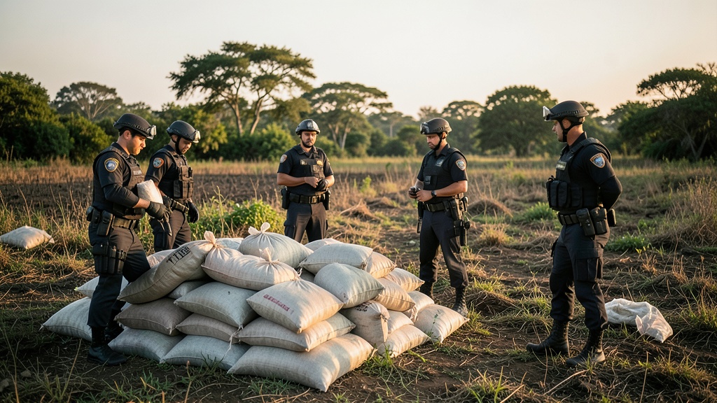 Antinarcóticos desmantela red en Naranjal; decomisan una tonelada de cocaína