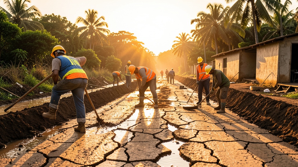 Obras Públicas repara cráteres en La Joya, Villa Club y Villa del Rey tras lluvias